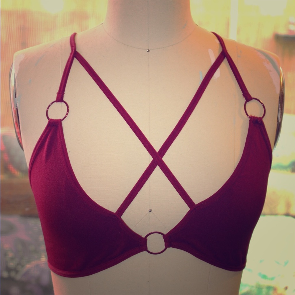 Chest harness bralette